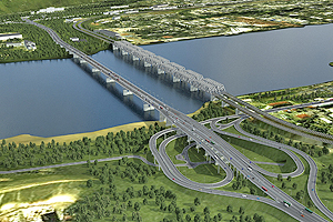 Новый мост в Красноярске