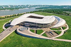 Кровля стадиона в Ростове-на-Дону